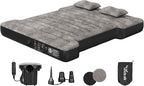 Truck Bed Mattress 5.5-5.8ft: Inflatable Air Mattress for Camping Short Truck Bed 2 Person, Air Pump 2 Pillows, Carry Bag, Khaki