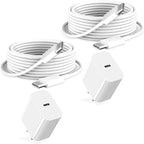 iPad Chrager Fast Charging for iPad Pro Air Mini A17 A16 10th iPhone 16 16e 15, Type C Chrager 20W Fast Charging Block Plug & 6ft USB C to C Cable, 1Pack White