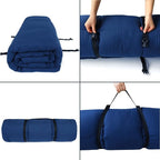 SPRINGSPIRIT Cot Mattress Topper (Improved Thickness), Foam Quilted Pads for Camping, Soft Comfortable Sleeping Cot Mattress Pad Only, Camping Pad 75"x30" for Camp Cot/Rv Bunk/Narrow Twin Beds, Navy