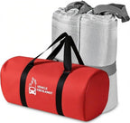 Large Fibreglass Vehicle Emergency Fire Blanket 13.1x19.6 ft, Car Fire Suppression Blanket for Conflagration with Carry Bag, Silver