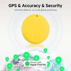 JTD Air Tracker Tags 5 Pack for Find My, 2026 Upgraded with IP68 Waterproof Item Finder with Left-Behind Alert, 5 Colors for Keys, Luggage, Backpack, Wallet. iOS Only.