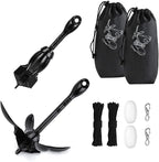 Alpinista Kayak Anchor, 3.5 lb Paddle Board Anchor Kit with 40 ft Marine Rope for Kayak, Canoes, SUP, Fishing, and Paddleboard Accessories