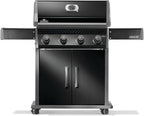 Napoleon Rogue 525 Natural Gas Grill, Black, Durable 4-Burner Cooking Surface