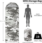 Sleeping Bags for Adults and Kids Backpacking Camping Sleeping Bags for Girls and Boys Lightweight Waterproof Cold/Warm Sleeping Bag for All Season