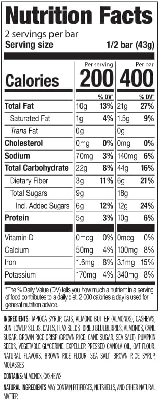 PROBAR - MEAL Bar, Blueberry Muffin, Non-GMO, Gluten-Free, Healthy, Plant-Based, Whole-Food Ingredients, Natural Energy (12 Count)