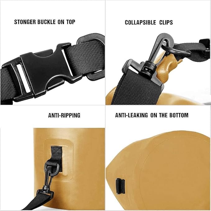 Unigear Dry Bag Waterproof, 2L/5L/10L/20L/30L/40L Floating and Lightweight Bags for Kayaking, Boating, Fishing, Swimming and Camping with Waterproof Phone Case