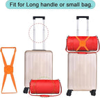 Luggage Straps Bag Bungees for Add a Bag Easy to Travel Suitcase Elastic Strap Belt (Black, M-Black)