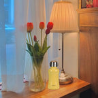 YOHKOH Mini Insulated Water Bottle With Bamboo Lid - 8.8oz Small Vacuum Insulated Water Bottle for Women Kids, 12 Hrs Hot & 24 Hrs Cold Stainless Steel Thermos Leak-Proof BPA-Free (8.8oz,Yellow)