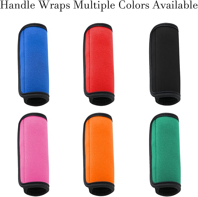 2 Pack Luggage Handle Wraps for Luggage Suitcase Travel Bags (Blue)