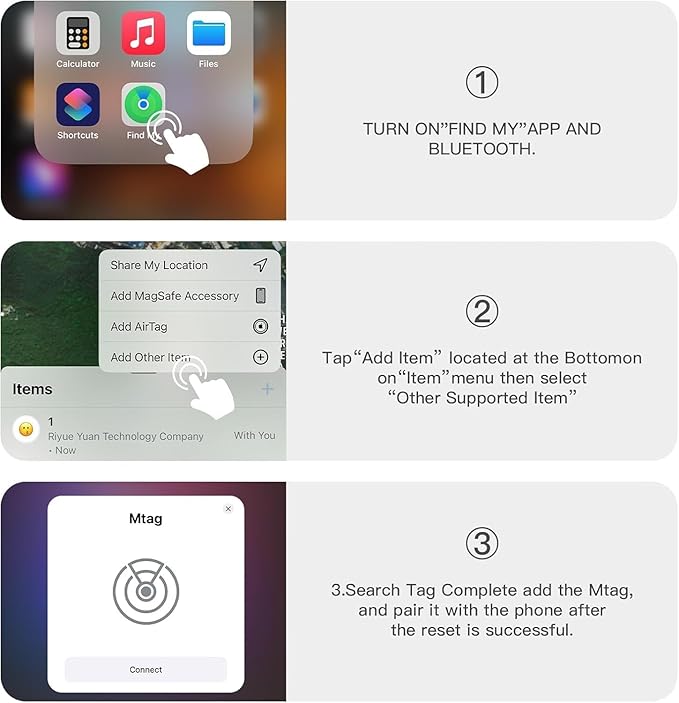 Mini GPS Tracker for Vehicles,No Monthly Fee GPS Tracker with Strong Magnetic Case,Worldwide Car Locator Tracker Work with Apple Find My(iOS Only) (Black,1PCS)