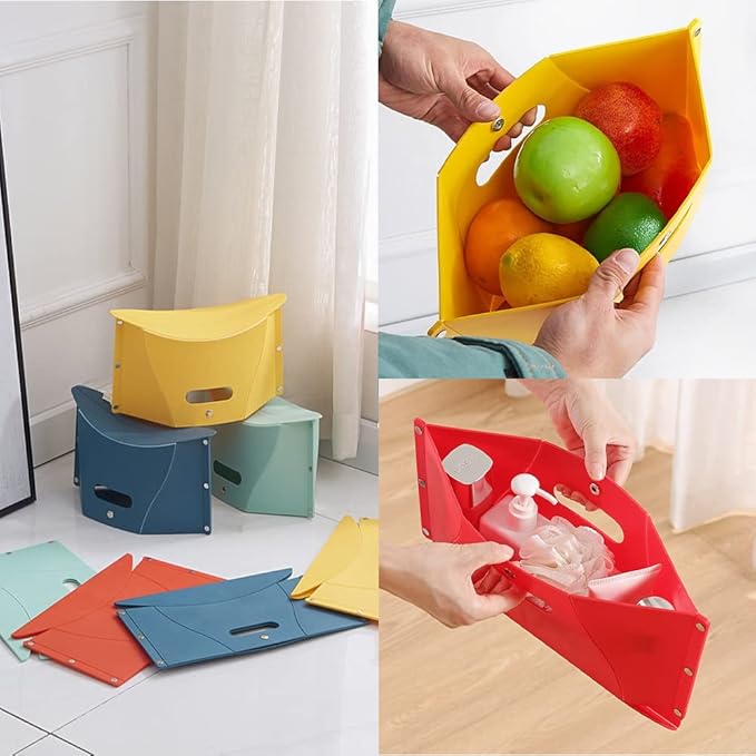 Folding Portable Camping Hiking Stool, Lightweight Collapsable Foldable Chair for Travel Gathering BBQ Subway Backpacking Outdoor Squatty Potty Ultralight Mini (Green)