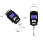 Hyindoor Portable Luggage Scale 50kg/110lb Electronic Digital Suitcase Weight Scale Travel Bag Hanging Weighing Scale