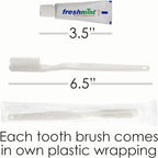 Moda West 24 Kits - Bulk Case of Wholesale Deluxe 15 Piece Toiletry Kit for Men, Women, Travel, Charity