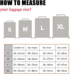 Morbuy Luggage Cover for Suitcase, Modern Solid Color Business Suitcase Cover Protector Fit 18-32 Inch Luggage, Baggage Covers with Zipper for Travel (L(25-28inch suitcase),Purple Gray)