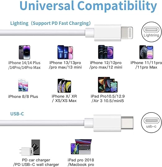Mitesbony iPhone Charger 3Pack 10FT Lightning Cable iPhone Charger Cord Compatible iPhone 14 13 12 11 Pro Max XR XS X 8 7 6 Plus SE iPad and More