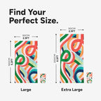 Dock & Bay Beach Towel - Quick Dry, Sand Free - Compact, Lightweight - 100% Recycled - Includes Bag - Fruit Loops - Extra Large (200x90cm, 78x35)