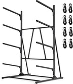 Kayak Storage Rack, Heavy Duty Freestanding Kayak Rack for Garage and Outdoor Storage, Kayak Stand Adjustable for Kayak, Canoe, Surfboard and Paddle Board