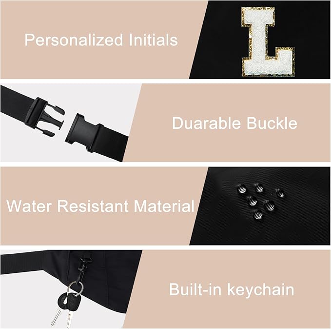 MAXTOP Large Crossbody Fanny Pack with 4-Zipper Pockets,Gifts for Enjoy Sports Festival Workout Traveling Running Casual Hands-Free Wallets Waist Pack Phone Bag Carrying All Phones