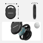 Air Tracker Tags-4 Pack [Apple MFI Certified], Smart Bluetooth Tracker Works with Apple Find My APP (iOS Only, Not for Android), Key Finder and Item Locator Smart Tag for Keys, Luggage, Backpack