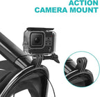 Full Face Snorkel Mask Adults with Dry Top System, Detachable Camera Mount, 180 Panoramic Anti-Fog Anti-Leak Diving Mask for Adult and Kids