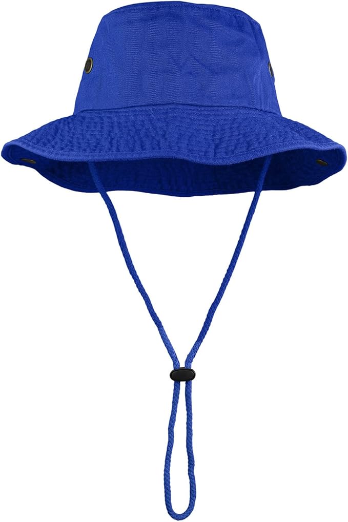 Wide Brim Hiking Fishing Safari Boonie Bucket Hats 100% Cotton UV Sun Protection for Men Women Outdoor Activities