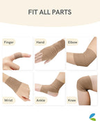 FriCARE Self Adhesive Bandage Wrap, Medical Tape in First Aid Kit, Cohesive Bandages for Wounds Sport Vet, 2 Inches X 5 Yards 6 Rolls, Walnut Brown