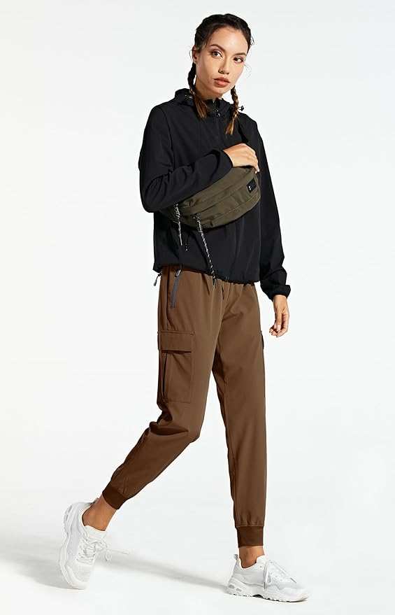 Libin Women's Cargo Joggers Lightweight Quick Dry Hiking Pants Athletic Lounge Casual Travel