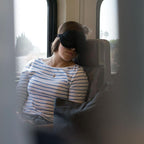 Lewis N. Clark Comfort Eye Mask + Sleep Aid to Block Light for Travel, Airplane, Hotel, Airport, Insomnia + Headache Relief with Adjustable Straps, Blue