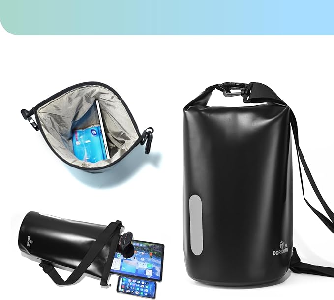 EMP Proof Faraday Bags - Black 5L Waterproof EMP Protection Faraday Bag, RFID Signal Blocking Shield EMP Bag For Electronic Products Security, Protect Data Devices From Hacking, Tracking