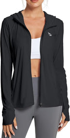 baleaf Women's Sun Protection Jacket Hoodie Clothing Lightweight Long Sleeve Sun Cover Up Shirt