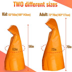 MDH Upgrade Fireproof Emergency Escape Cape -Fireproof Cloak Fiberglass & Silicone Coated Cloth - Flame Retardant Blanket for Household, Office Home- CE-Certified Fire Safety Gear (Adult: 71*67inches)