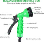 Finderomend Portable Shower for Camping with 7 Spray Modes, Hand Press Camping Shower with Removable Hose and Shower Head,Pressure Rinse Kits for Hiking Traveling Garden Beach Pet Shower