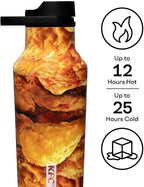 Corkcicle KFC x Sport Canteen - Insulated Stainless Steel Water Bottle - Compact & Travel-Friendly - Durable - Dishwasher Safe - BPA Free - Wide Mouth - Non-Slip Silicone Base - 20 oz - KFC Chicken