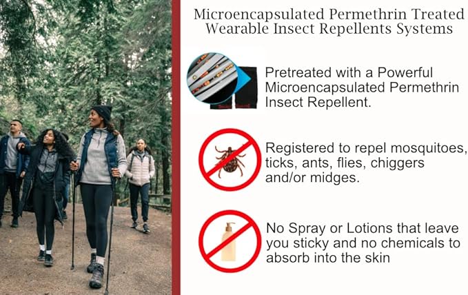 Tick Gaiters - PullOn Permethrin Treated, Ticks, Mosquitoes, Flies & More Insect Repellent, Unisex