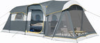 UNP Camping Tent 8 Person Waterproof Big Tunnel Tent with Screen Porch,Family Outdoor Large Tents for Camping 20' x 9' x 80in(H)
