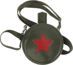 Stainless Steel Water Bottle for Camping Portable Canteen Pouch Outdoor Accessory 304 Steel Green