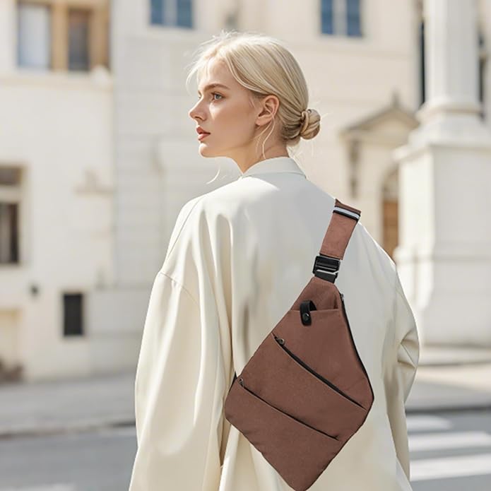 Anti Theft Crossbody Travel Bags for Women Men Cross Body Slim Sling Handbags with S Hook Antitheft