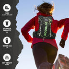 Hydration Pack Backpack，IX INOXTO Running Hydration Vest with 1.5L ( 50 oz) Water Bladder for Men Women，Lightweight Water Backpack for Hiking Cycling Climbing Camping