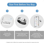 RingConn Gen 2, World’s First Smart Ring with Sleep Apnea Monitoring, No APP Subscription, 12-Day Battery Life, Stress/Heart Rate/Women's Health Tracker, Android & iOS Compatible (Silver, Size 7)