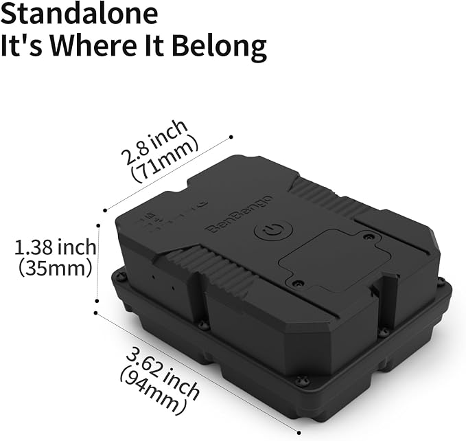 Magnetic GPS Tracker for Vehicles, Hidden Tracker Device for Car, Trailer, Up to 7 Months Battery Life, Real-Time Track, Waterproof, 5-Day Free Trial, Subscription Required