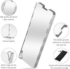 Folding Camping Stove Windscreen 12 Plates Aluminum Camping Stove Windshield with Carrying Bag Portable Camp Stove Wind Screen Outdoor Cooker Butane Burner Wind Shield