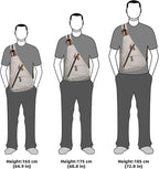 KL928 Canvas Sling Bag - Small Crossbody Backpack Shoulder Casual Daypack Rucksack for Men Women(Large Version)