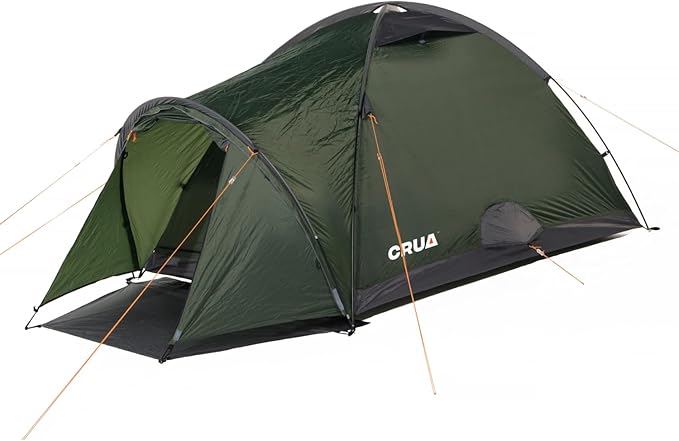 Crua Duo Outdoor Camping Tent – 2 Person Tent for Camping, Easy Pop-up Assembly, Lightweight and Waterproof Outdoor Gear for Hiking Backpacking, Weather Resistant