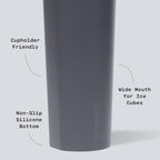 Corkcicle Classic Sport Canteen Insulated Water Bottle - Keeps Beverages Cold 25 Hours - Triple Insulated - Summer Drinkware Gift - Keeps Drinks Ice Cold - Leak-Proof Cap - 20 oz - Flint