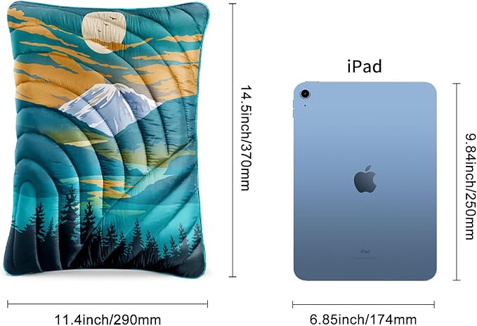 Camping Pillow,Supportive Compressible Travel Pillow Large Size Lightweight Camp Pillow with Storage Bag for Camping,Hiking,Backpacking,Airplane