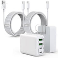 10Foot iPhone USBC Charging Cable,40W 2Pack Foldable Phone 17/16e Fast Charger Block 10FT USBC Cable Fast Charging for Apple iPhone 17/17 Air/17 Pro/16/16 Pro/16 Pro Max/16 Plus 15/15 Pro/Pro Max/iPad