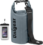Unigear Dry Bag Waterproof, 2L/5L/10L/20L/30L/40L Floating and Lightweight Bags for Kayaking, Boating, Fishing, Swimming and Camping with Waterproof Phone Case