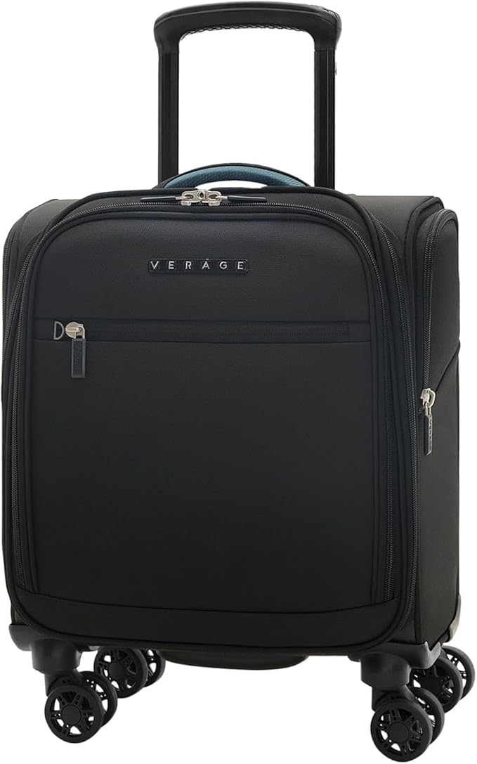 Verage Carry On Underseat Luggage with Wheels & USB Port, 14 Inch Wheeled Spinner Bag Carry-on Luggages for Airlines, Lightweight Suitcase Men Women, Pilots and Crew(14-Inch Compact Underseat Pro)