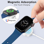 2Pack 6.6ft/2m for Apple Watch Charger USB Magnetic Wireless Fast iWatch Charger Portable Compatible with iWatch Ultra/Series 9/8/7/6/SE/SE2/5/4/3/2/1-White