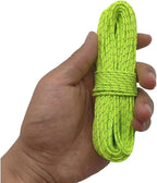 2mm Fluorescent Reflective Guyline Camping Paracord, Ultralight Thin Cord Rope for Tarp Rain Fly Tent Camping, 65 Feet (Green)